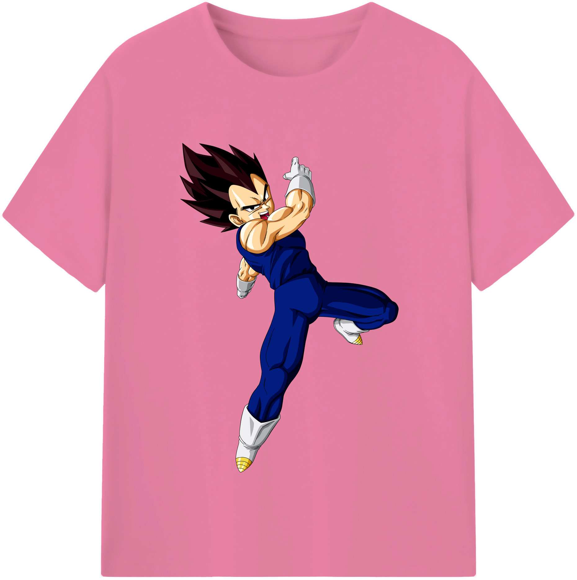 （画像用） ドラゴンボール ベジータ四世（Bejīta Yonsei）DRAGON BALL Vegeta IV 綿100％半袖Tシャツ（フロントプリント）